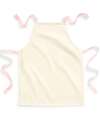 W362 Westford Mill Fairtrade Kids Craft Apron Natural / Pastel Pink colour image